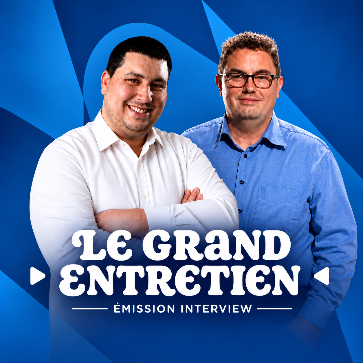 Mehdi Zoghbi et Youri Lalot, présentateurs du Grand Entretien