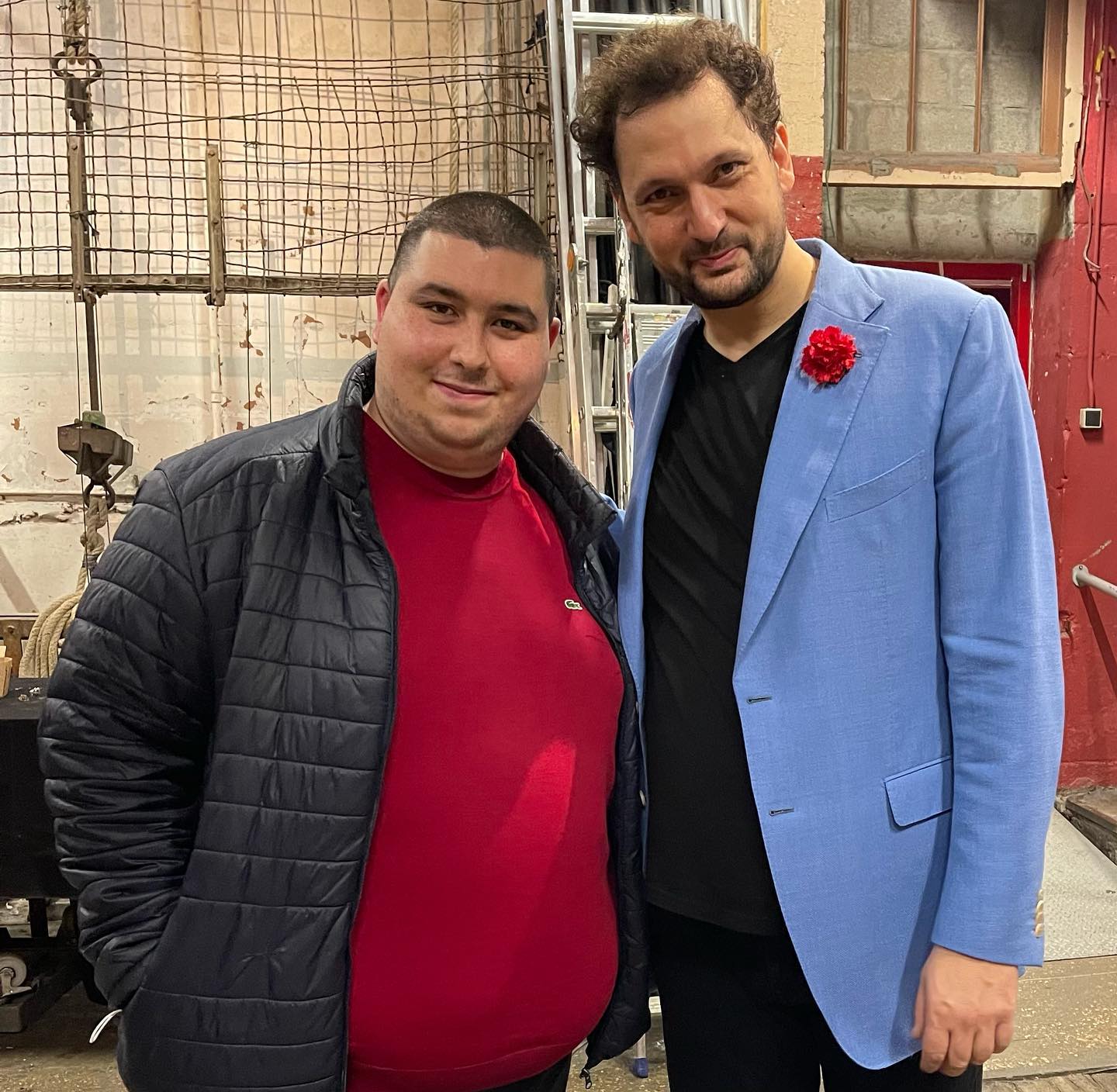 Mehdi Zoghbi avec Éric Antoine aux Folies Bergère